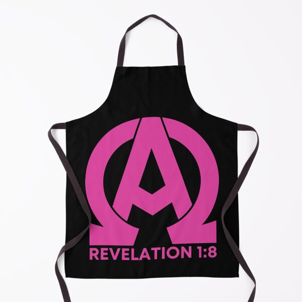 Item preview, Revelation 1:8 - Alpha and Omega Christian Quotes - Pink Design designed and sold by MoriaStore.