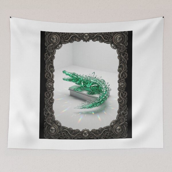 Item preview, Prism Crystal Crocodile Abstract designed and sold by OddlySticky.