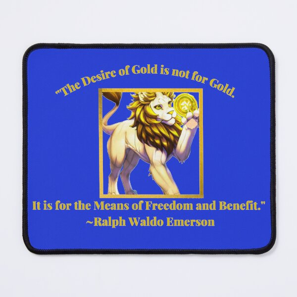 Item preview,  Gold Coin. Quote by Ralph Waldo Emerson  designed and sold by DownloadArt.