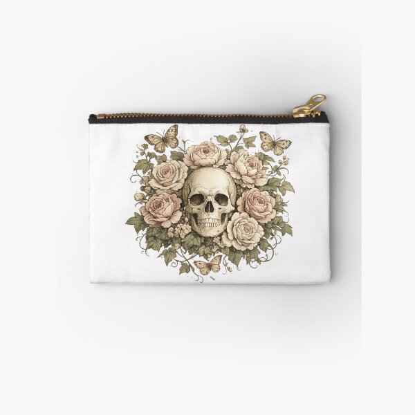 Item preview, Vintage Floral Skull | Gothic Roses & Butterflies | Dark Cottagecore Botanical Art designed and sold by MrDev.