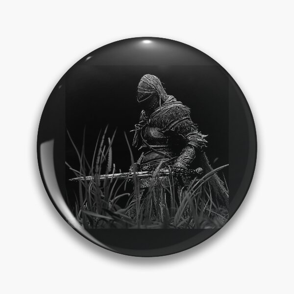 Item preview, Dark Fantasy Knight in the Marsh | Medieval Warrior Art | Black and White Gothic Illustration designed and sold by inkoutninja.
