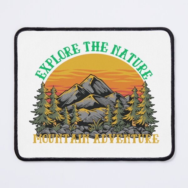 Item preview, Retro Mountain Adventure Sunset Wilderness Emblem designed and sold by adlkh.