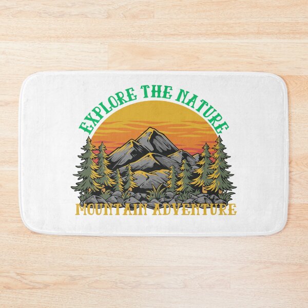 Item preview, Retro Mountain Adventure Sunset Wilderness Emblem designed and sold by adlkh.