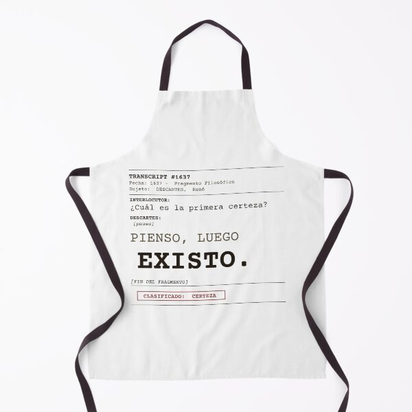 Item preview, I think, therefore I am. Descartes transcript (clear Spanish) designed and sold by Will-to-Power.