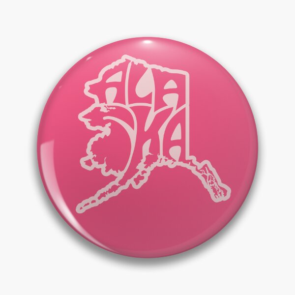Item preview, Alaska inside of an Alaska map in pink designed and sold by AlaskaExtreme.