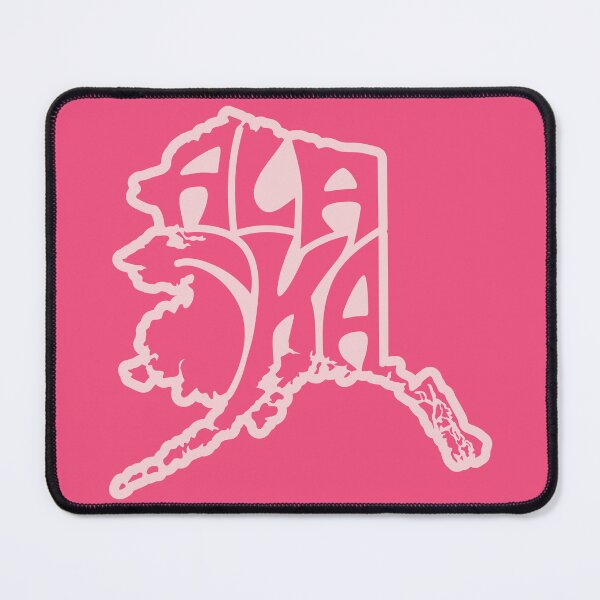 Item preview, Alaska inside of an Alaska map in pink designed and sold by AlaskaExtreme.