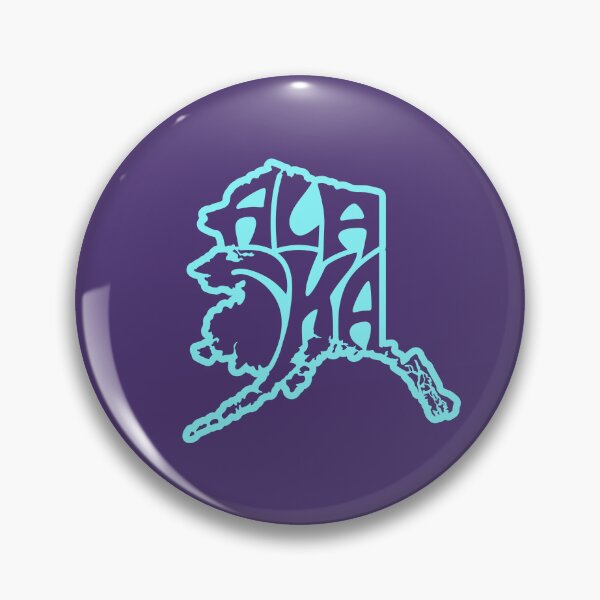Item preview, Alaska inside of an Alaska map in blue and purple designed and sold by AlaskaExtreme.