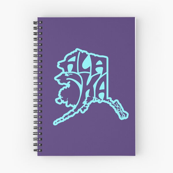 Item preview, Alaska inside of an Alaska map in blue and purple designed and sold by AlaskaExtreme.