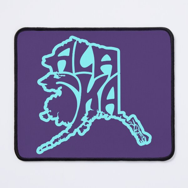 Item preview, Alaska inside of an Alaska map in blue and purple designed and sold by AlaskaExtreme.