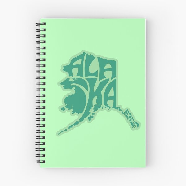 Item preview, Alaska written inside of an Alaska map in green designed and sold by AlaskaExtreme.