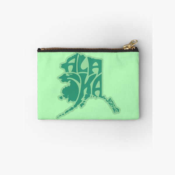 Item preview, Alaska written inside of an Alaska map in green designed and sold by AlaskaExtreme.