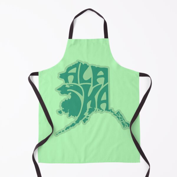 Item preview, Alaska written inside of an Alaska map in green designed and sold by AlaskaExtreme.