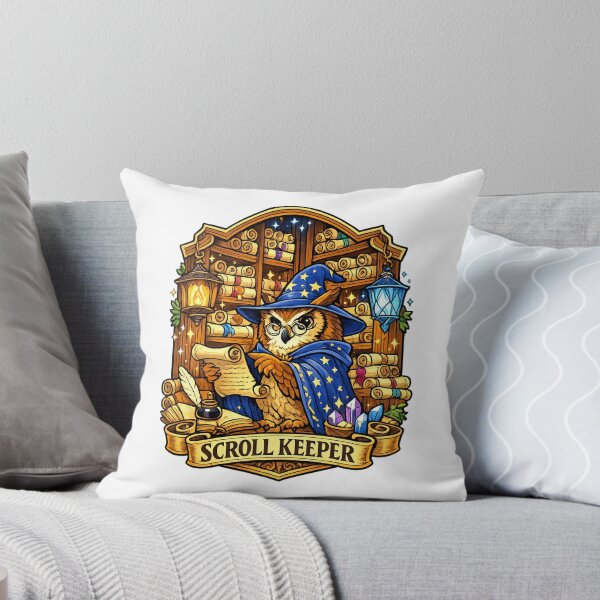 Item preview, Scroll Keeper Owl | Wizard Library | Fantasy Mage & Magical Scrolls designed and sold by MrDev.