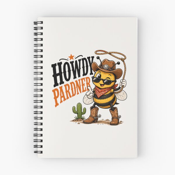 Item preview, Howdy Pardner Funny Cowboy Bee Western Humor designed and sold by Myra365Art.