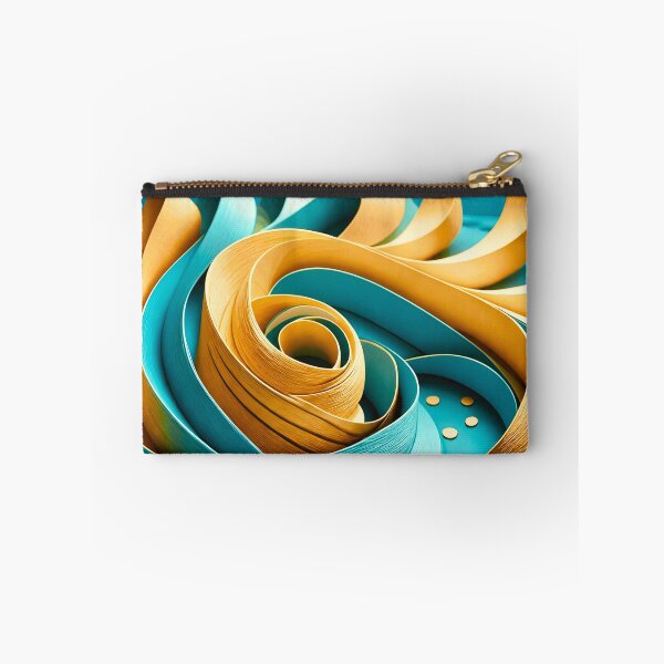 Item preview, Intricate Spiral in Turquoise and Gold designed and sold by Vicky Brago-Mitchell®.