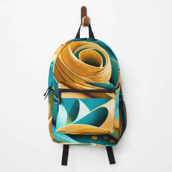 Item preview, Intricate Spiral in Turquoise and Gold designed and sold by Vicky Brago-Mitchell®.