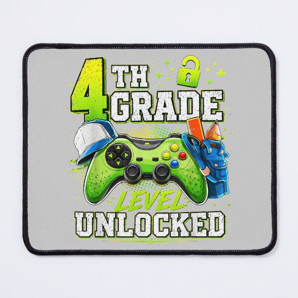 Item preview, Back to School 4th Fourth Grade Level Unlocked Gamer Kid designed and sold by mjohnson9.