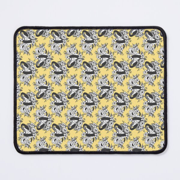 Item preview, Yellow Protected Heart Tile designed and sold by Moonlit Datura.