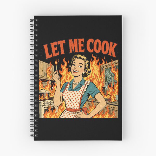 Item preview, Funny Let Me Cook Retro Housewife Kitchen Fire designed and sold by NSB-Design.