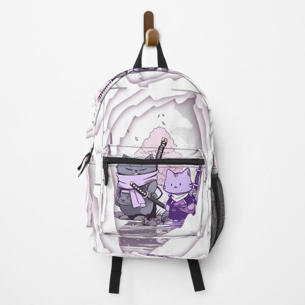 Item preview, Cute Samurai Cats – Kawaii Ninja Cat Duo with Katana | Japanese Pastel Aesthetic Illustration designed and sold by Dyan4.