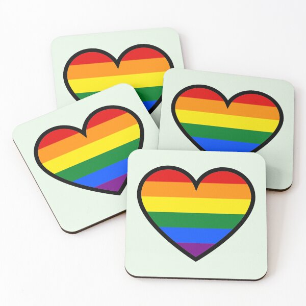 Item preview, LGBTQ+ Pride Heart designed and sold by Camilla Wynter.