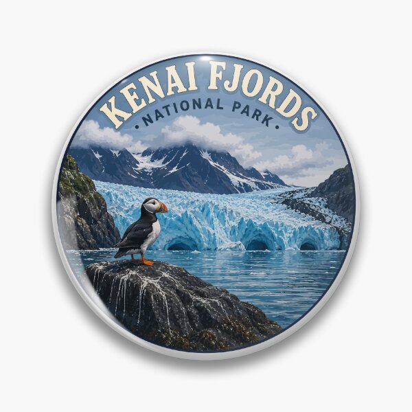 Item preview, Kenai Fjords National Park Retro Design designed and sold by Gideon Emmerich.