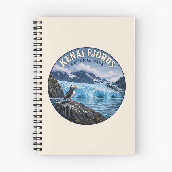 Item preview, Kenai Fjords National Park Retro Design designed and sold by Gideon Emmerich.