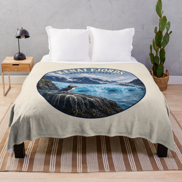 Item preview, Kenai Fjords National Park Retro Design designed and sold by Gideon Emmerich.
