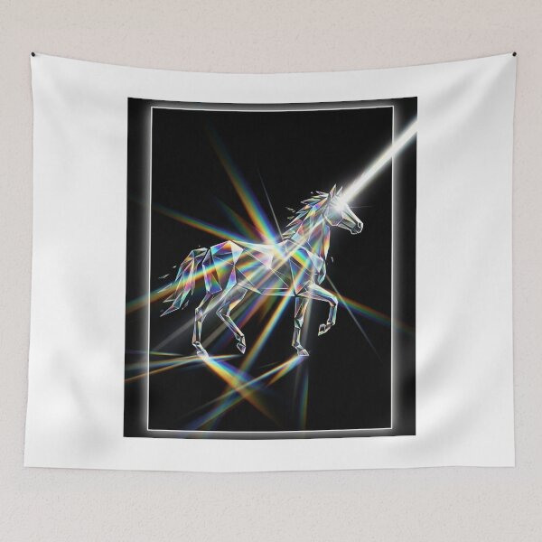 Item preview, Prismatic Glass Rainbow Unicorn designed and sold by OddlySticky.