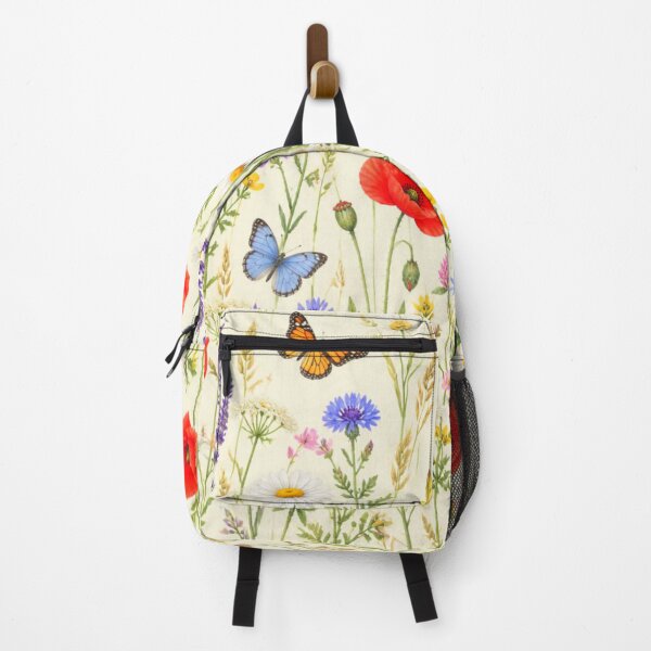 Item preview, Cottagecore Wildflower Field with Butterflies Pattern designed and sold by adlkh.