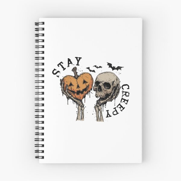 Item preview, Stay Creepy - Retro Halloween Pumpkin and Skull designed and sold by HieuarsaWorks.