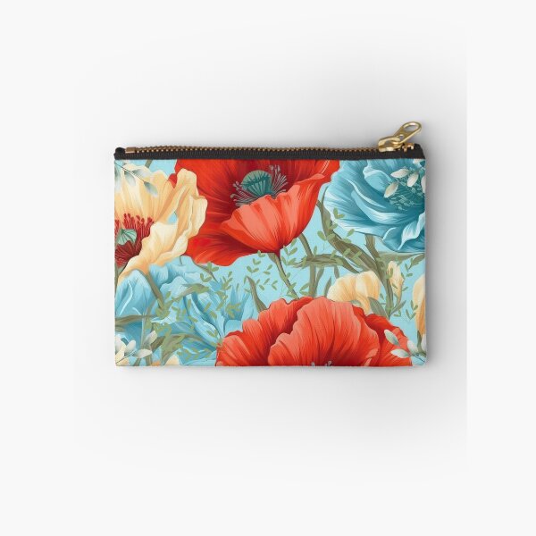 Item preview, Red and Blue Poppy Design designed and sold by MountainRoisin.
