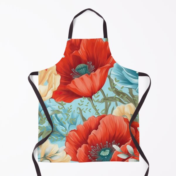 Item preview, Red and Blue Poppy Design designed and sold by MountainRoisin.