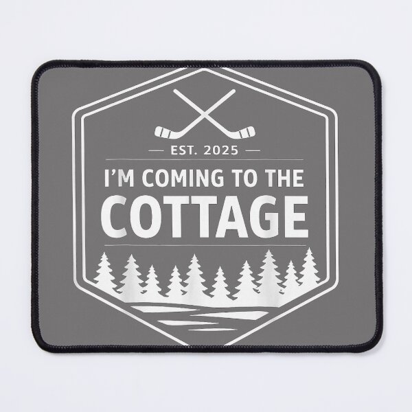 Item preview, Coming to The Cottage Cozy Outdoors Hockey Romantic Couple designed and sold by KristineLi.