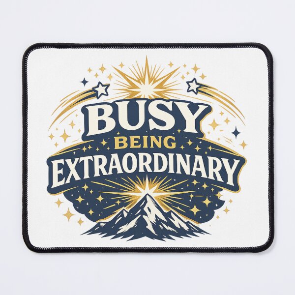 Item preview, Busy Being Extraordinary Motivational Mountain Vintage Retro Inspirational Shirt designed and sold by SoulThread Studio.