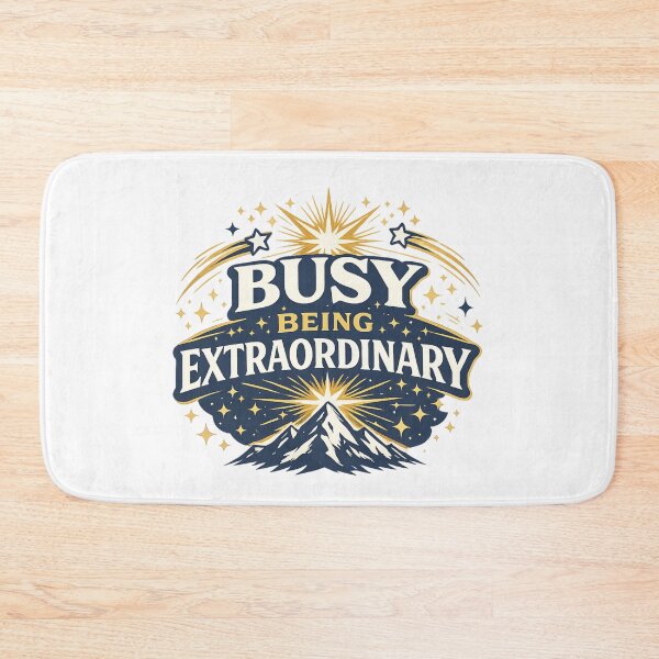 Item preview, Busy Being Extraordinary Motivational Mountain Vintage Retro Inspirational Shirt designed and sold by SoulThread Studio.