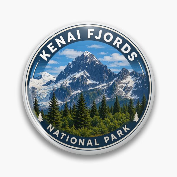 Item preview, Kenai Fjords National Park Retro Design designed and sold by Gideon Emmerich.