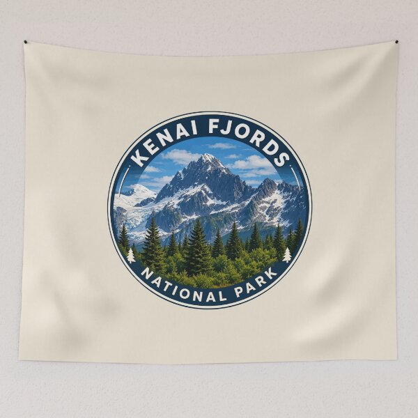 Item preview, Kenai Fjords National Park Retro Design designed and sold by Gideon Emmerich.