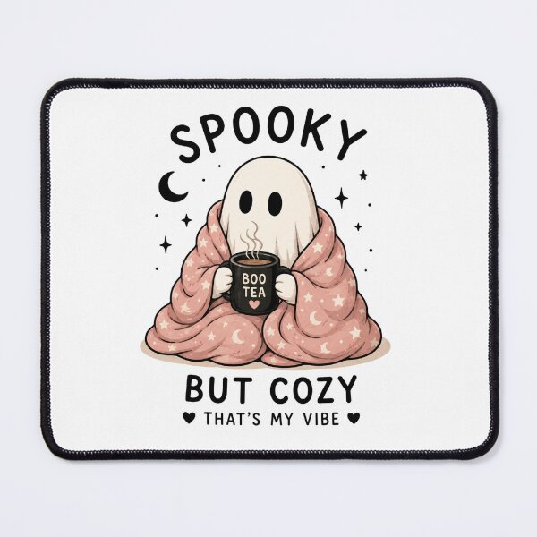 Item preview, Spooky But Cozy Cute Ghost with Boo Tea Mug | Kawaii Halloween Autumn Aesthetic designed and sold by 1234saad.