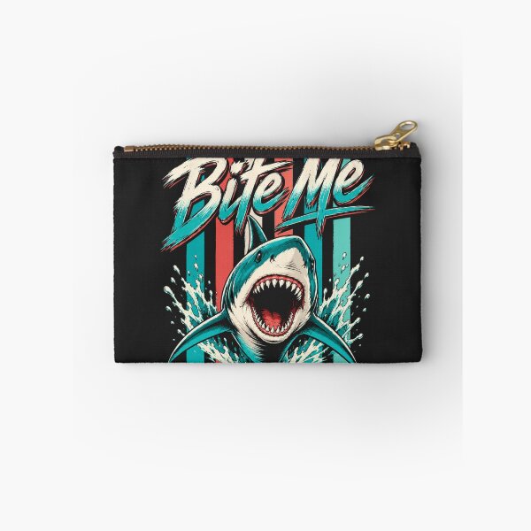 Item preview, Retro 80s Bite Me Shark designed and sold by legendaryskins.