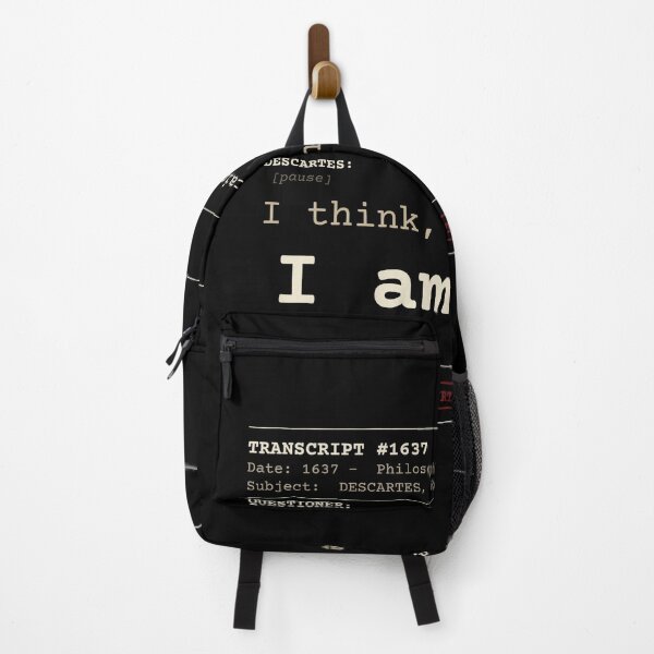 Item preview, I think, therefore I am. Descartes transcript (obscure English) designed and sold by Will-to-Power.