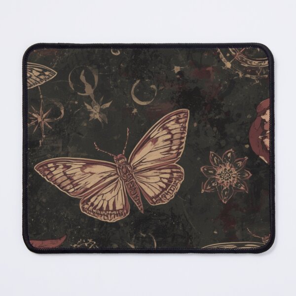 Item preview, Dark Gothic Moth and Butterfly Pattern designed and sold by Oddifys.