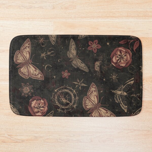 Item preview, Dark Gothic Moth and Butterfly Pattern designed and sold by Oddifys.
