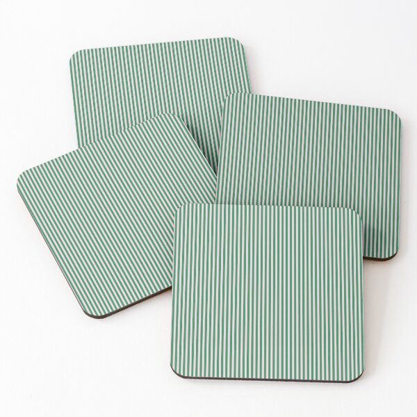 Item preview, Pink and Green Ultra Fine Stripe Narrow Vertical Pinstripe Pattern designed and sold by kierkegaard.