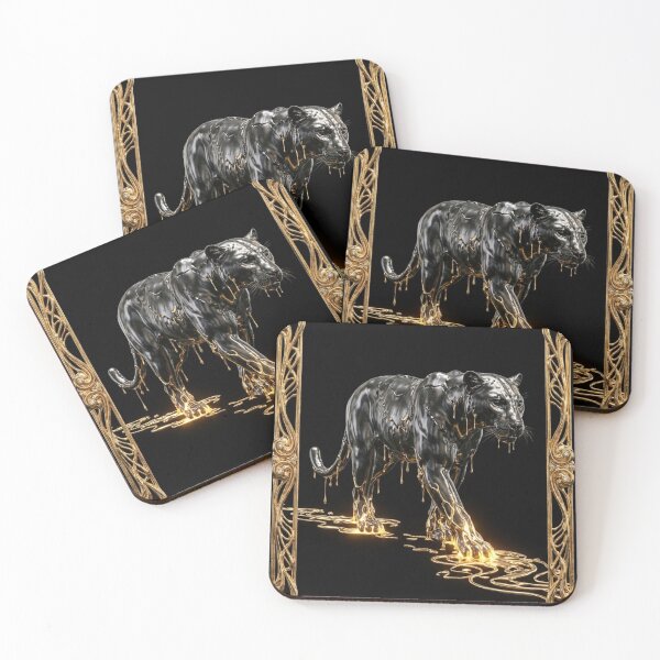 Item preview, Molten Gold Shadow Panther designed and sold by OddlySticky.