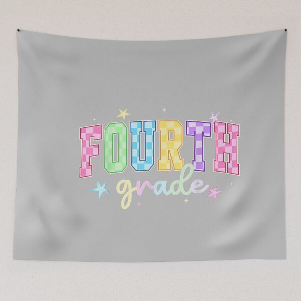Item preview, Back to School Checkered Fourth Grade Team Teacher Students designed and sold by mjohnson9.