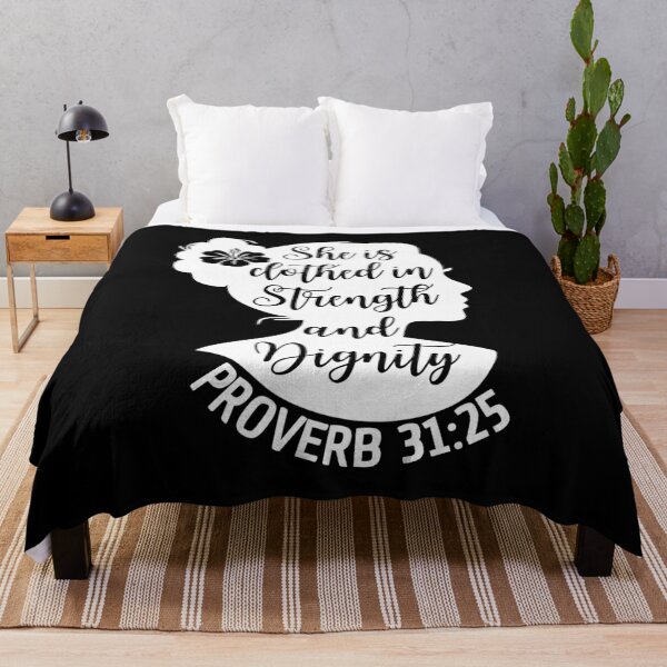 Item preview, Proverbs 31:25 – She Is Clothed with Strength and Dignity - Woman of God designed and sold by MoriaStore.