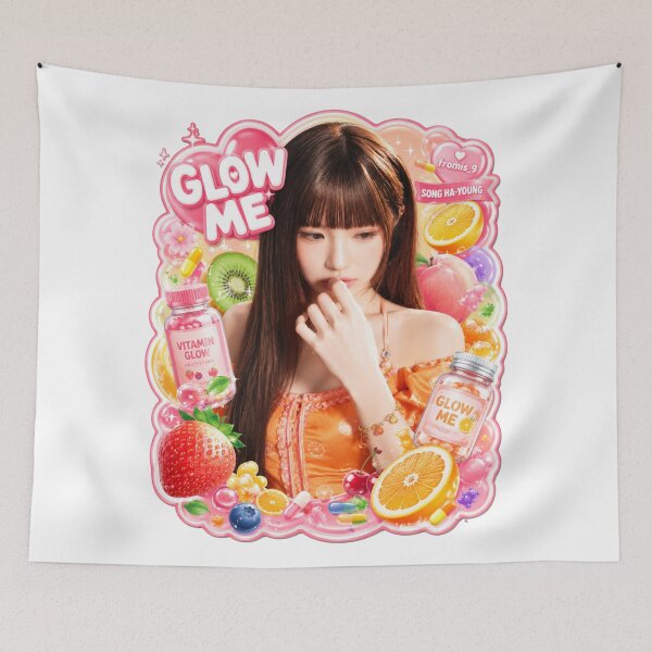 Item preview, Hayoung fromis_9 Glow Me Neon Wave Art | Merch Collection designed and sold by Valereekmerch.