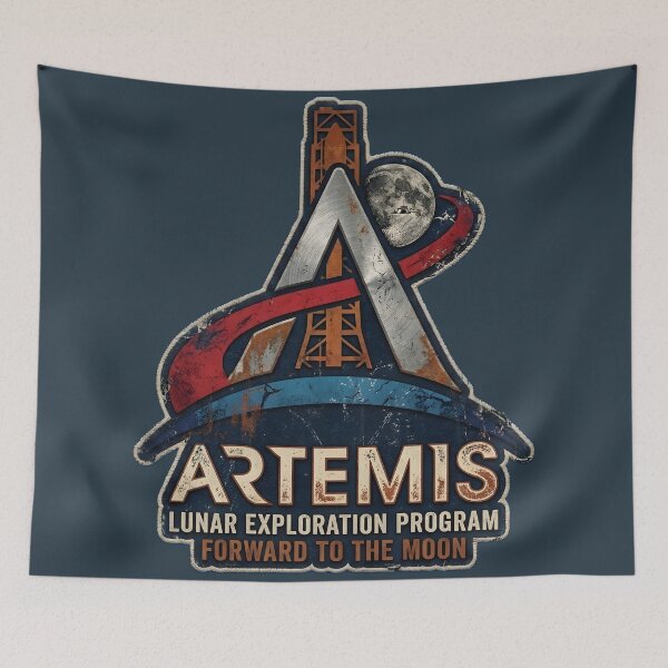 Item preview, Artemis Lunar Exploration Program Vintage Space Patch designed and sold by radiogalaxy.