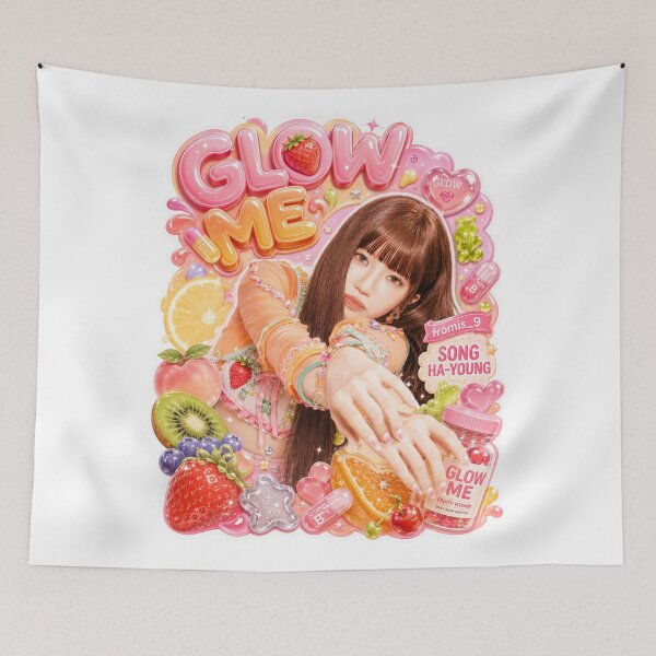 Item preview, Hayoung fromis_9 Glow Me Soft Pastel Glare Print | Merch Collection designed and sold by Valereekmerch.